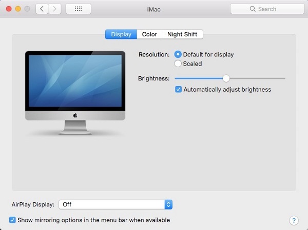 Apple AirPlay icon on mac