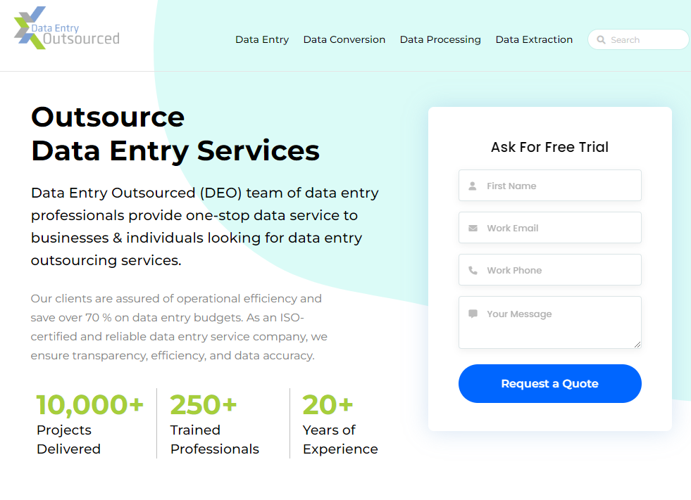 Data Entry Outsourced - OutsourceData Entry Services